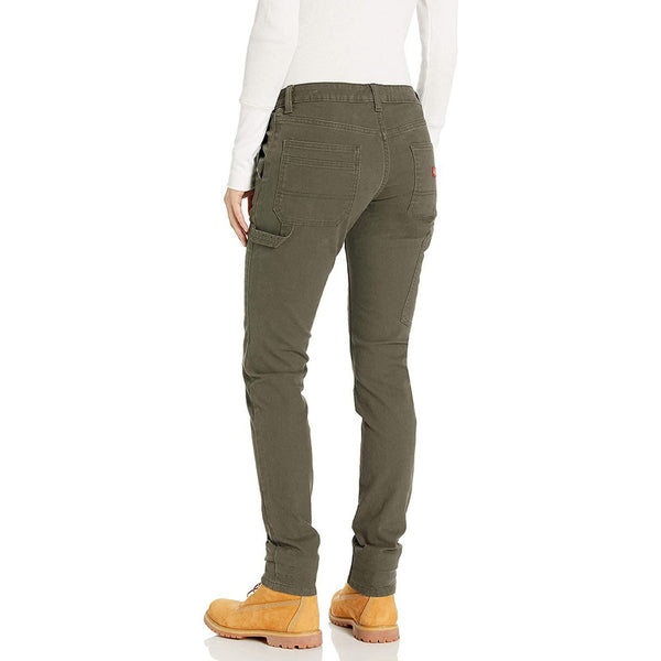 Dickies Women's Slim Straight Stretch Duck Carpenter Pant