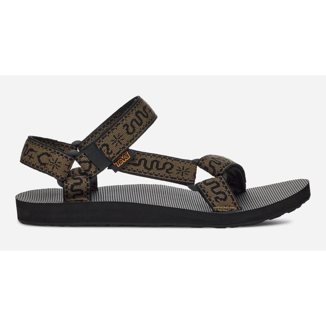 NEW TEVA men\'s original universal sandal in layered rock black/dark olive rRvuS00-546553_1500x.jpg?v=  main image 4