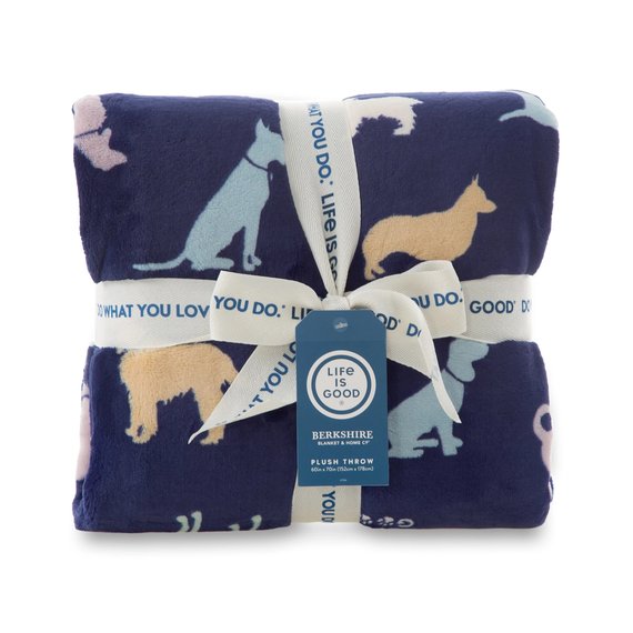 Life is Good Plush Throw Blanket