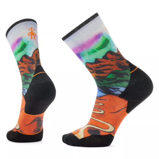 Smartwool Trail Run Targeted Cushion Singletrack Print Crew Sock