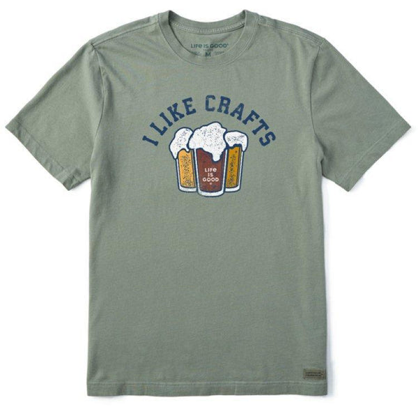 Life is Good Men's Crusher Crew Neck Tee - Spring 2024 Collection