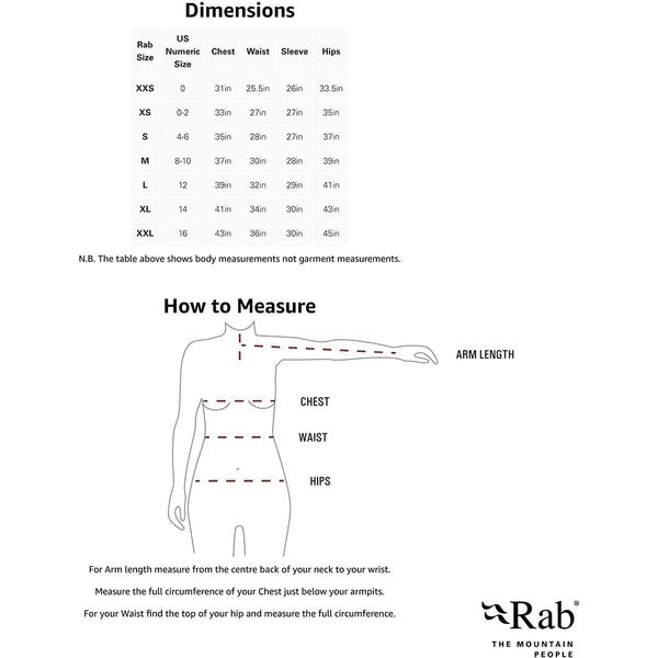 RAB Women's Downpour Plus 2.0 Waterproof Breathable Jacket for Hiking and Climbing