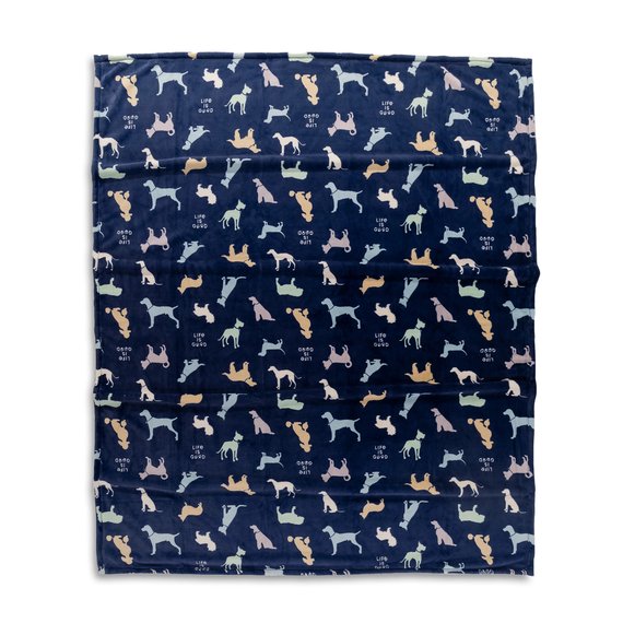 Life is Good Plush Throw Blanket