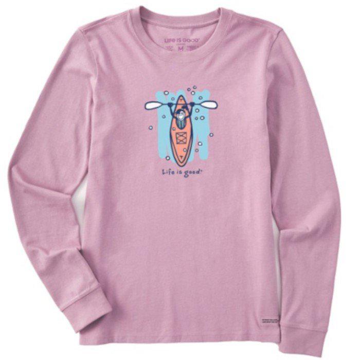 Life is Good Long Sleeve Crusher Crew Neck Tee - Fall 2023 Collection - Women's