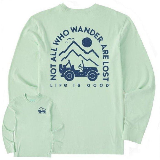 Life is Good Men's Long Sleeve Crusher-LITE Crew Neck Tee - Fall 2023 Collection