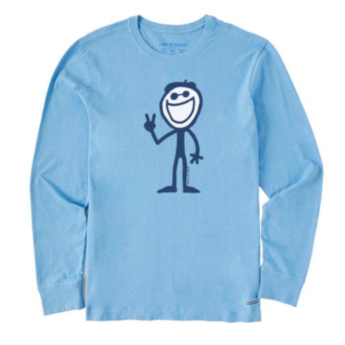 Life is Good Long Sleeve Crusher Crew Neck Tee - Fall 2023 Collection - Men's
