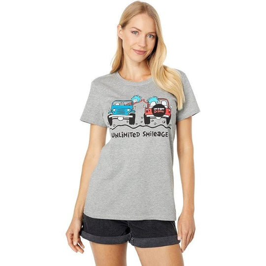 Life is Good Women's Crusher Crew Neck Tee - Summer 2022 Collection