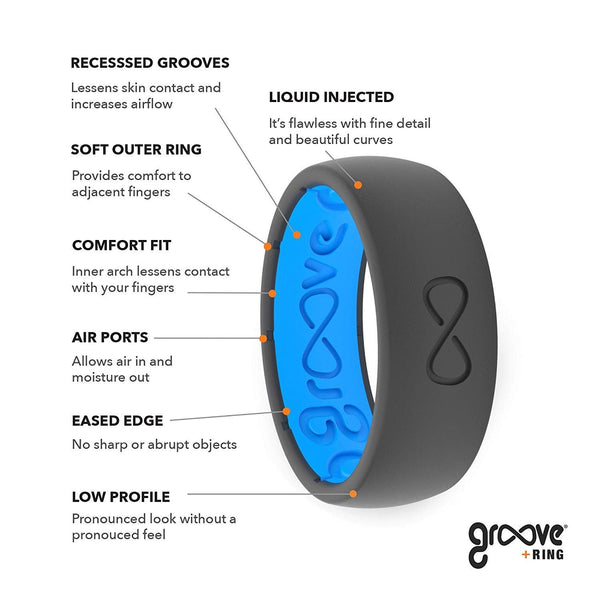 Twilight Blossom Groove + Life Thin Aspire Silicone Ring (R8-108)