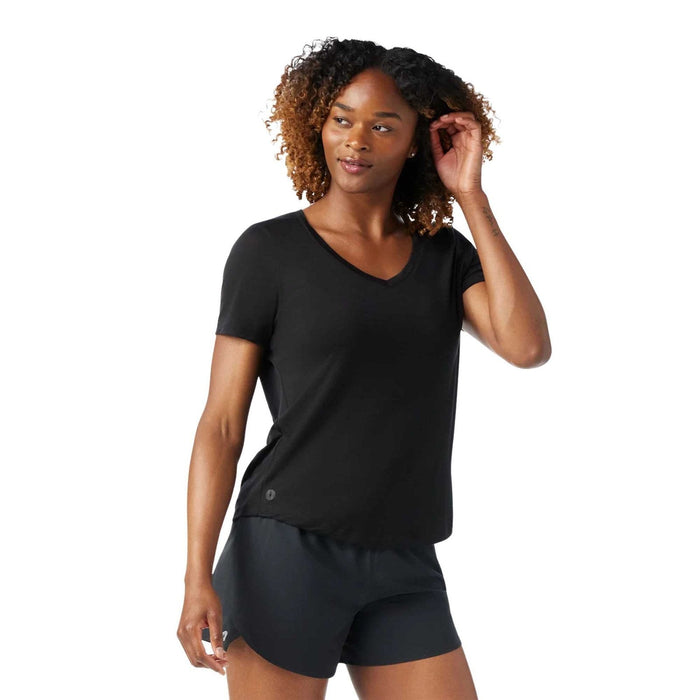 Smartwool Active Ultralite V-Neck T-Shirt – Women's