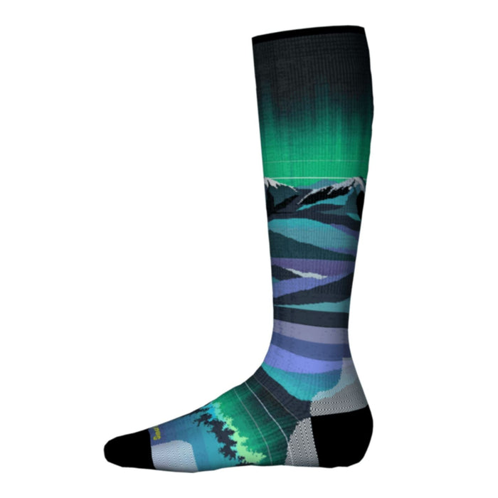 Smartwool Junior Ski Zero Cushion Aurora Flash Print OTC Socks – Kids'