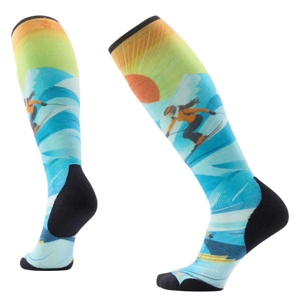 Smartwool Ski Targeted Cushion Steep Days Print OTC Socks – Women's