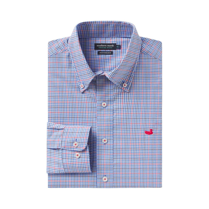 Southern Marsh Dyer Performance Gingham Dress Shirt – Men's