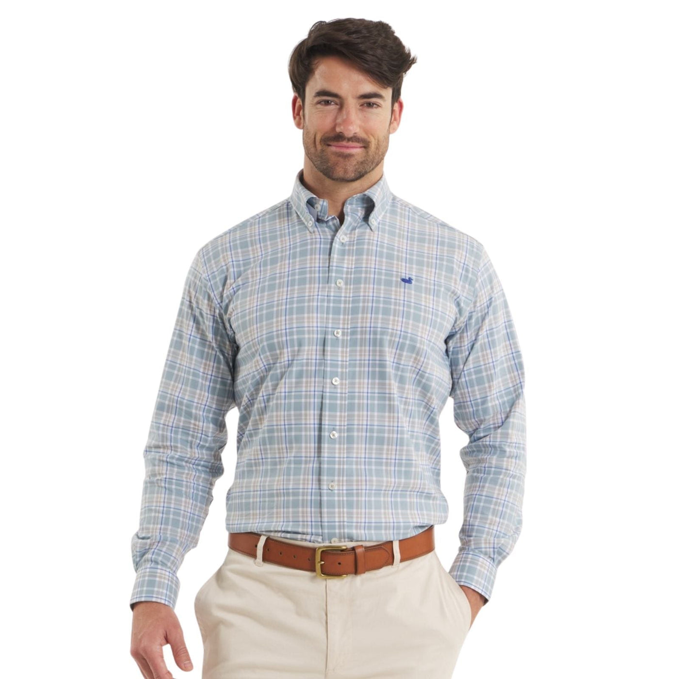 Southern Marsh Grainger Performance Plaid Dress Shirt – Men's