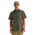 New Taupe Green Simple Floral Print