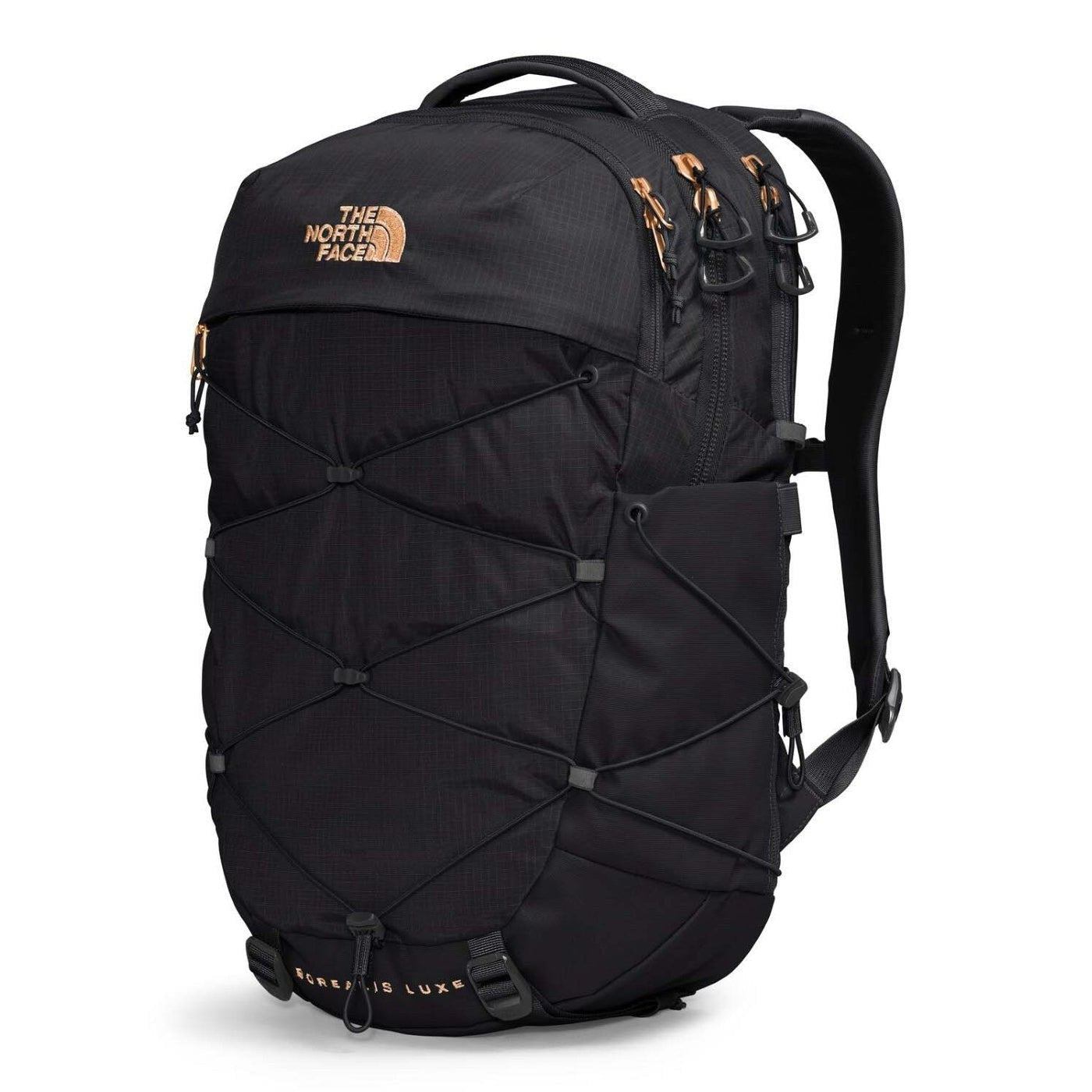north face backpack black and gold The North Face Women's Borealis Luxe Backpack, TNF Black/Burnt Coral