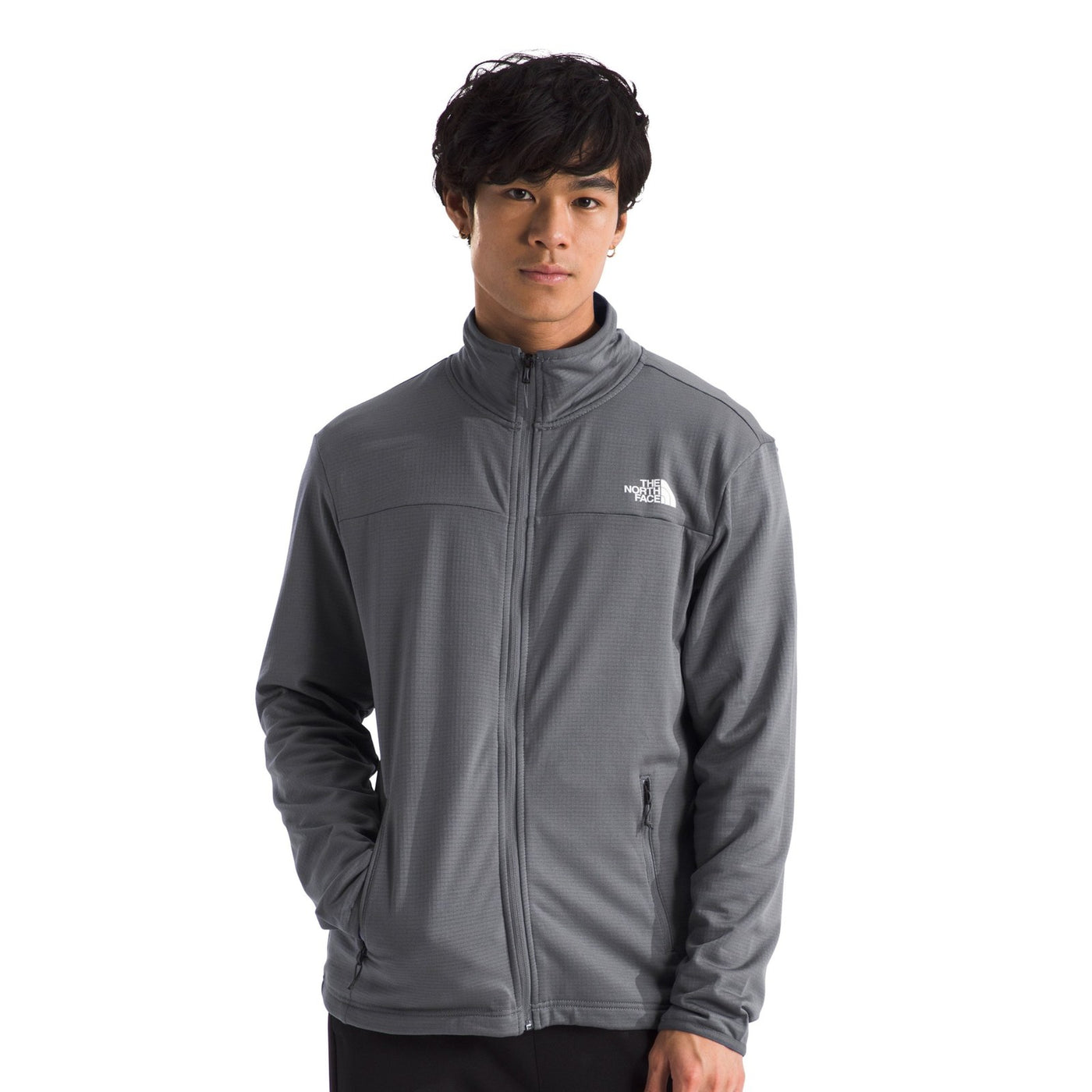 The North Face Cedar Grid Fleece Full Zip Jacket – Men's