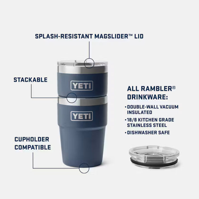 Yeti Rambler 16oz Stackable Cup with Magslider Lid