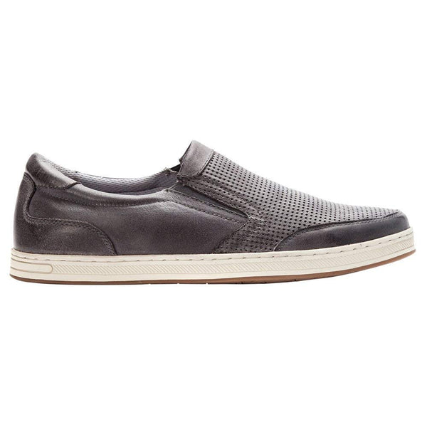 Propét Propet Men's Logan Nubuck, Nylon, Polyurethane, Rubber Slip On Sneakers