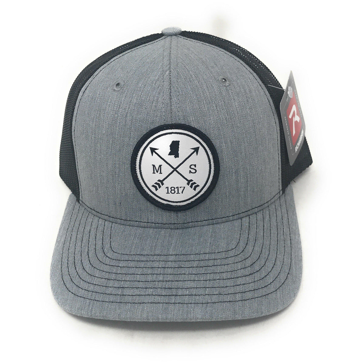 Grivet Outdoors Mississippi Arrow Cloth Patch Mesh Trucker Hat