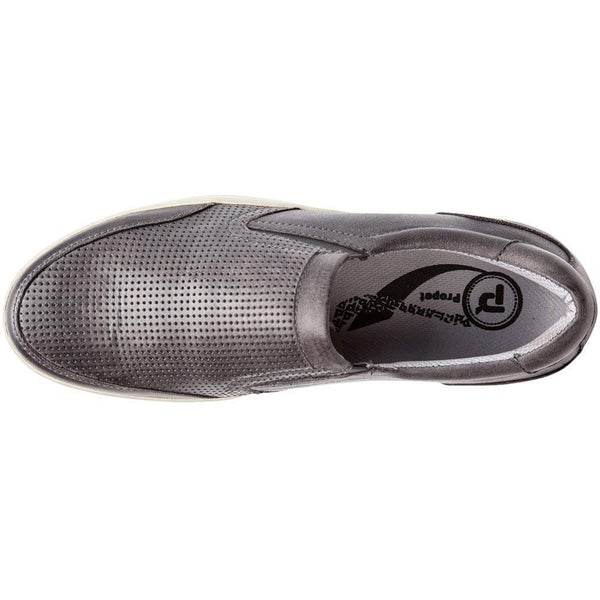 Propét Propet Men's Logan Nubuck, Nylon, Polyurethane, Rubber Slip On Sneakers