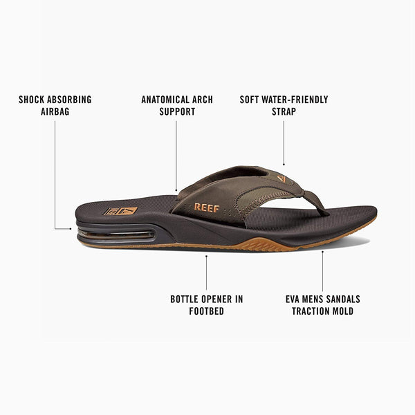 Reef Men's Fanning Sandals | Bottle Opener Flip Flops For Men
