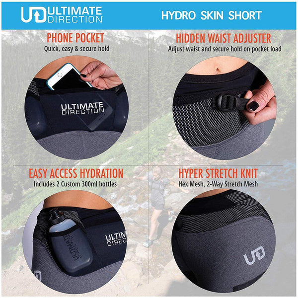 Ultimate Direction Womens Hydro Skin Running Shorts