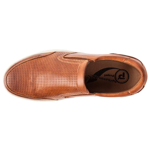 Propét Propet Men's Logan Nubuck, Nylon, Polyurethane, Rubber Slip On Sneakers