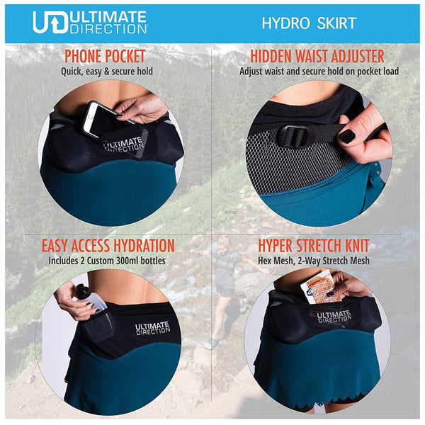Ultimate Direction Womens Hydro Skirt Running Skort