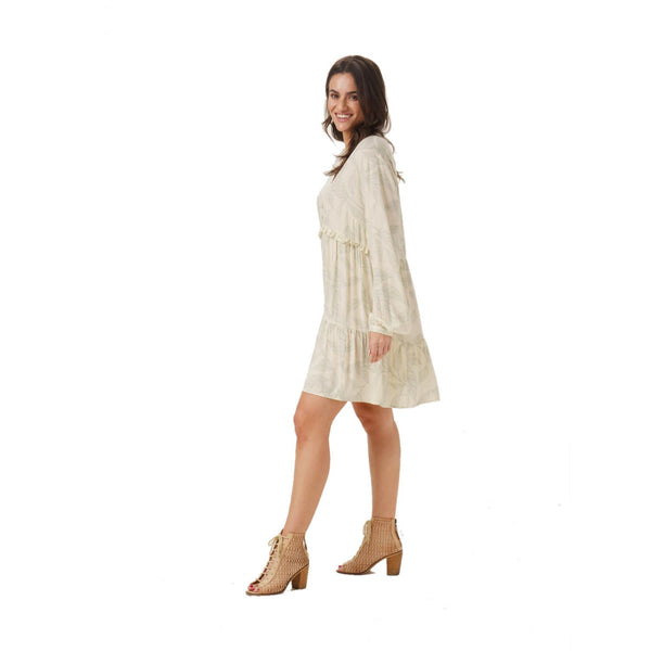 The Normal Brand Alexis Tiered Peasant Dress