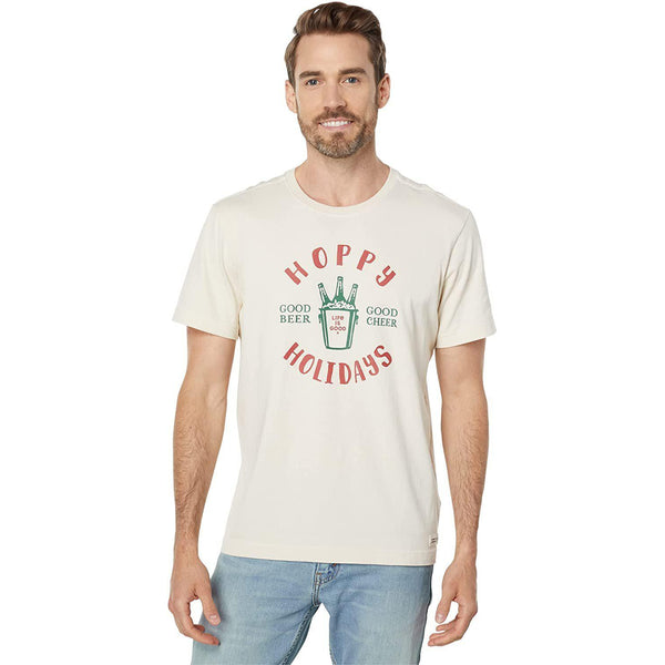 Life is Good Men's Crusher Crew Neck T-Shirt