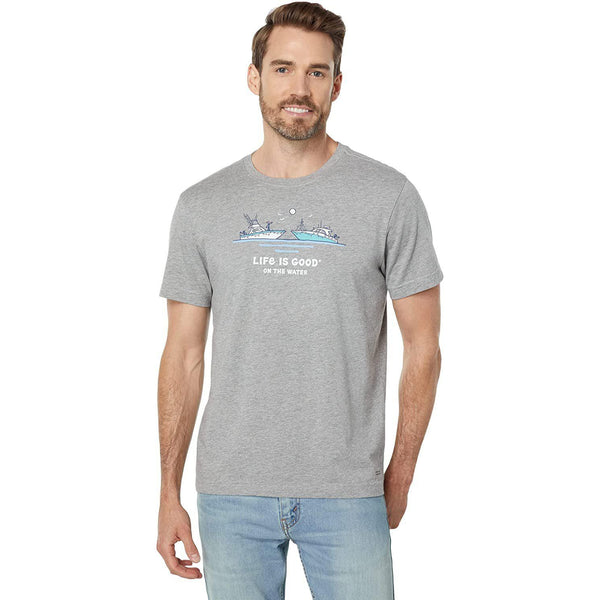 Life is Good Men's Crusher Crew Neck T-Shirt