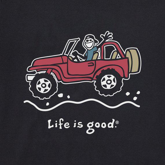Life is Good Men's Crusher Crew Neck T-Shirt