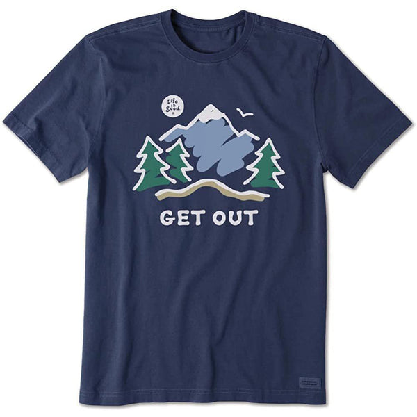 Life is Good Men's Crusher Crew Neck Tee - Explore