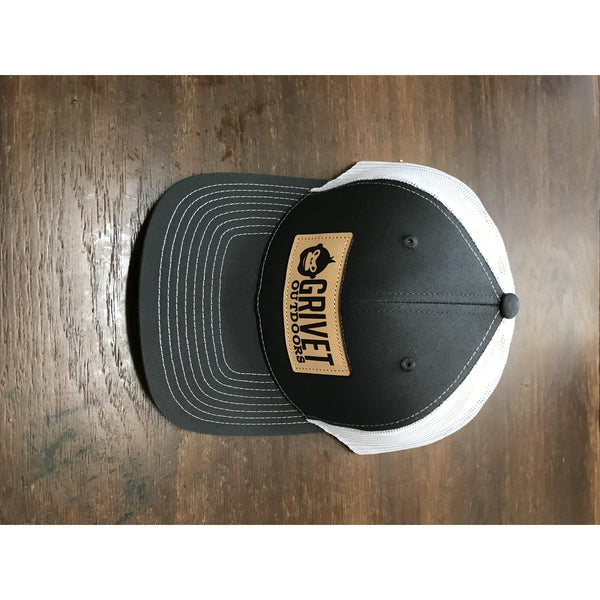 Grivet Outdoors Leather Patch Trucker Hat