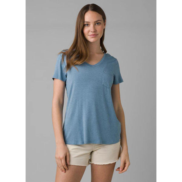 prAna Women's Foundation Short Sleeve V-Neck Tee