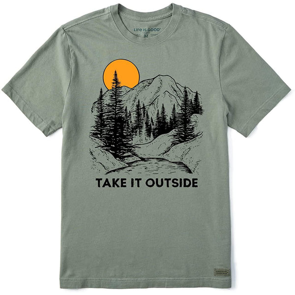 Life is Good Men's Crusher Crew Neck Tee - Explore