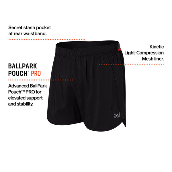 Saxx Men's Hightail 2N1 Run Short 5"