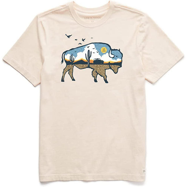 Life is Good Men's Crusher Crew Neck T-Shirt