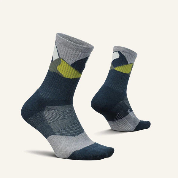 Feetures Unisex Elite Trail Mini Max Cushion Crew Sock