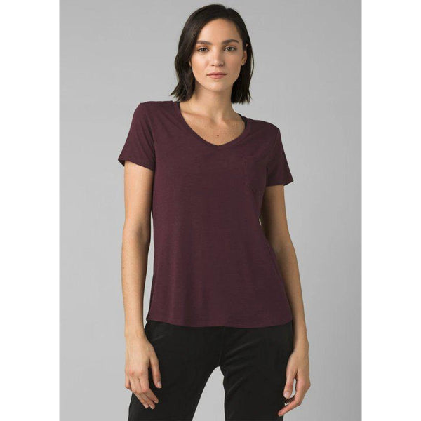 prAna Women's Foundation Short Sleeve V-Neck Tee