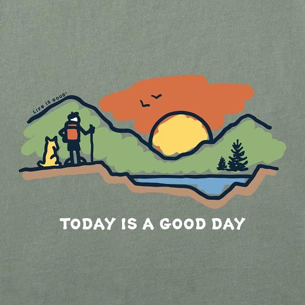 Life is Good Men's Crusher Crew Neck T-Shirt