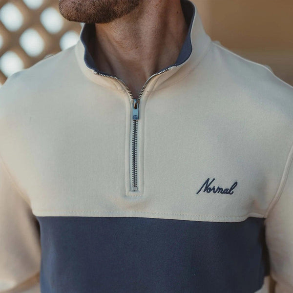 The Normal Brand Men's Cole Terry Retro Quarter-Zip