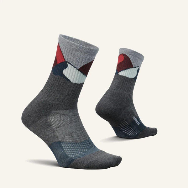 Feetures Unisex Elite Trail Mini Max Cushion Crew Sock