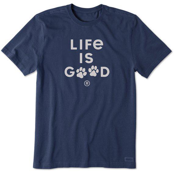Life is Good Men's Crusher Crew Neck T-Shirt