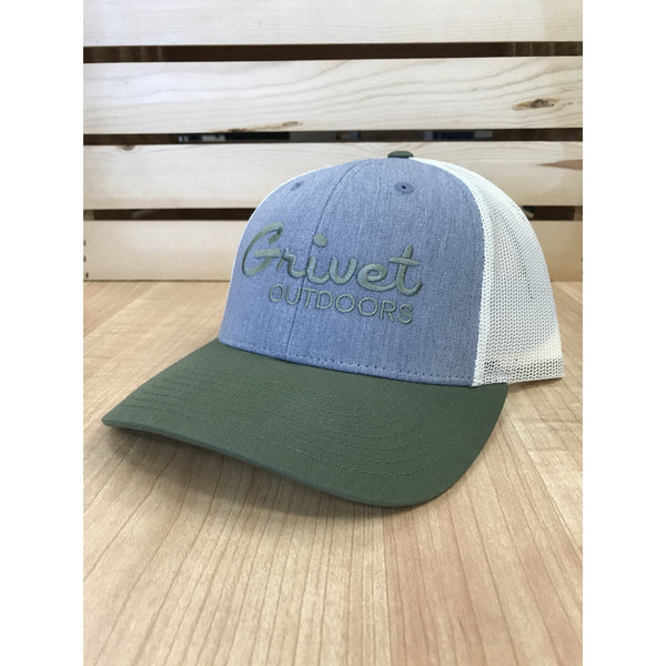 Grivet Outdoors Retro Grivet Embroidery Mesh Trucker Hat