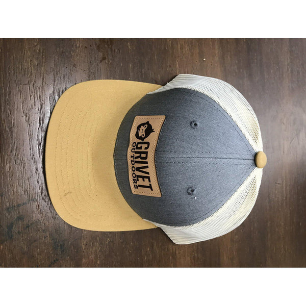 Grivet Outdoors Leather Patch Trucker Hat