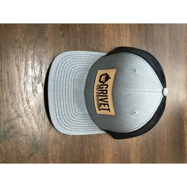 Grivet Outdoors Leather Patch Trucker Hat
