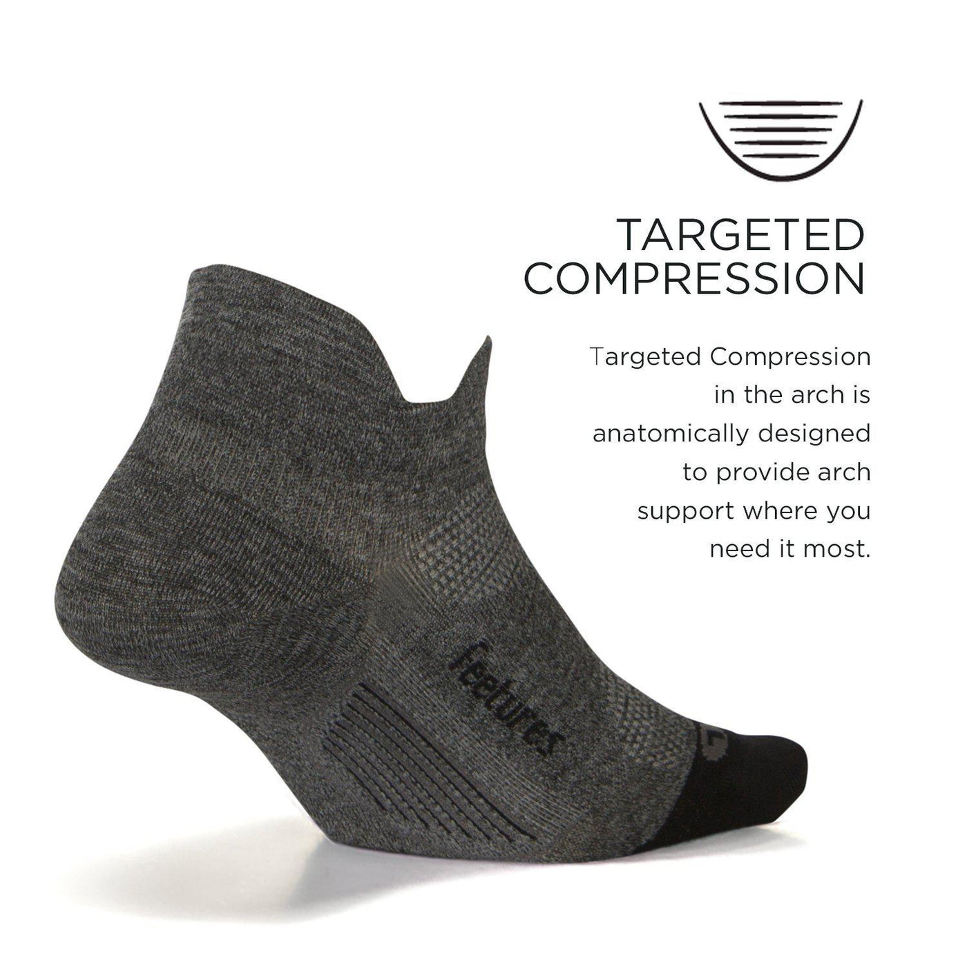 Feetures Elite Ultra Light No Show Tab Athletic Running Socks - Unisex