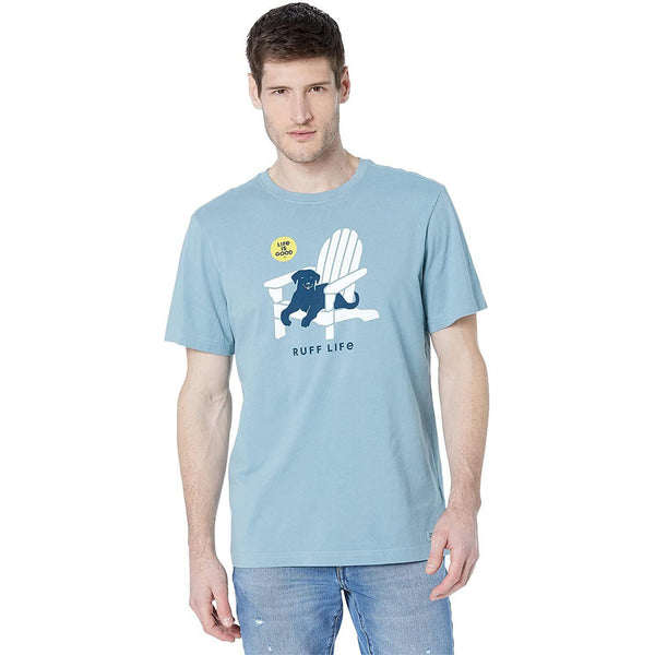 Life is Good Men's Crusher Crew Neck T-Shirt