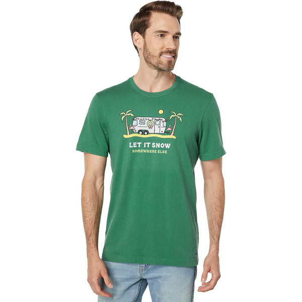 Life is Good Men's Crusher Crew Neck T-Shirt